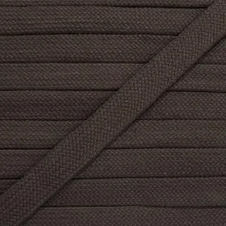 Cotton cord flat 13 mm mocha