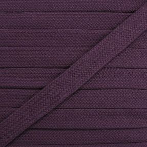 Cotton cord flat 13 mm violet