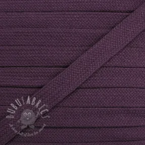 Cotton cord flat 13 mm violet