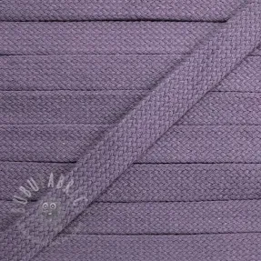 Cotton cord flat 13 mm lavender