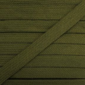 Cotton cord flat 13 mm camo green