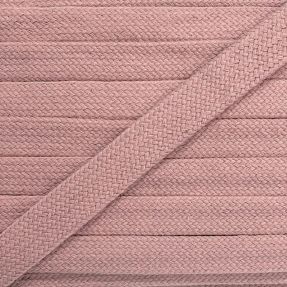 Cotton cord flat 13 mm washed pink