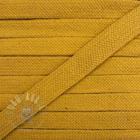 Cotton cord flat 13 mm ochre