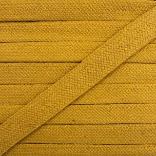 Cotton cord flat 13 mm ochre