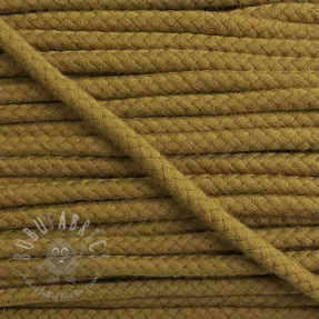 Cotton cord 8 mm golden brown