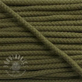 Cotton cord 8 mm camo green