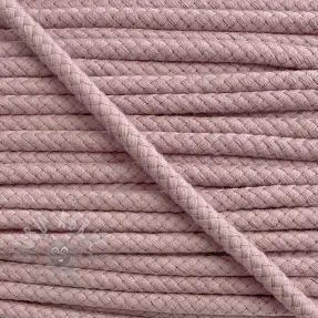 Cotton cord 8 mm washed pink