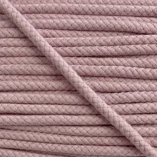 Cotton cord 8 mm washed pink