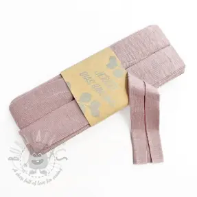 Bias binding elastic viscose - 3 m dawn pink