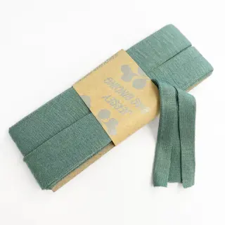 Bias binding elastic viscose - 3 m pine green