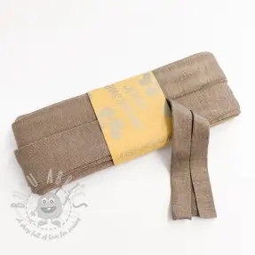 Bias binding elastic viscose - 3 m toffee