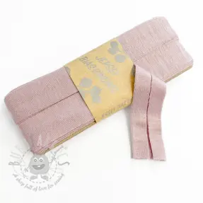 Bias binding elastic viscose - 3 m washed pink