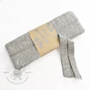 Bias binding elastic viscose - 3 m light grey melange