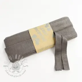 Bias binding elastic viscose - 3 m taupe
