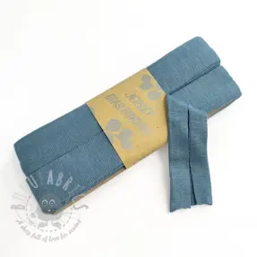 Bias binding elastic viscose - 3 m steel blue