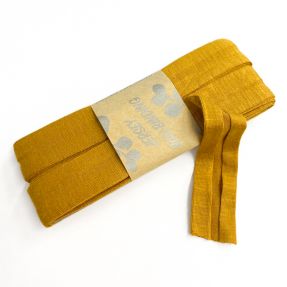 Bias binding elastic viscose - 3 m ochre