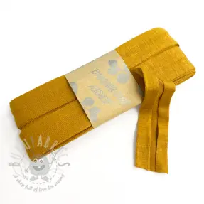Bias binding elastic viscose - 3 m ochre