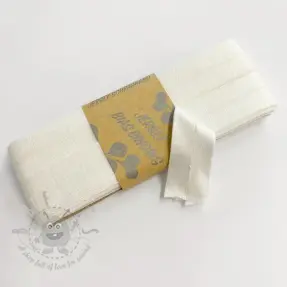 Bias binding elastic viscose - 3 m off white