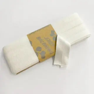 Bias binding elastic viscose - 3 m off white