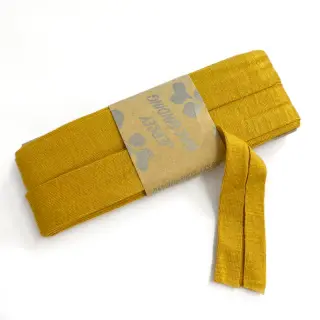 Bias binding elastic viscose - 3 m gold