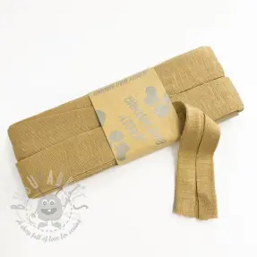 Bias binding elastic viscose - 3 m camel