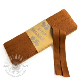 Bias binding elastic viscose - 3 m bronze