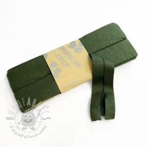 Bias binding elastic viscose - 3 m army