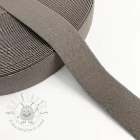 Elastic 3 cm dark taupe
