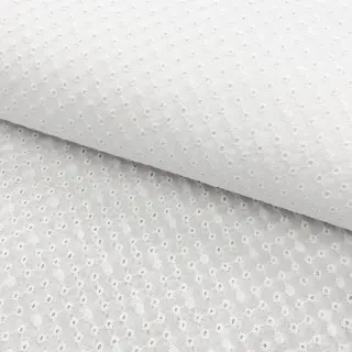 Cotton fabric EMBROIDERY Daniela white