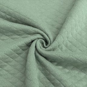 Stepped sweat fabric old green