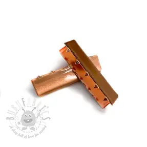 Metal Webbing End Clip 40 mm copper
