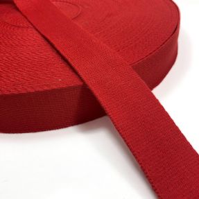 Cotton webbing 4 cm red