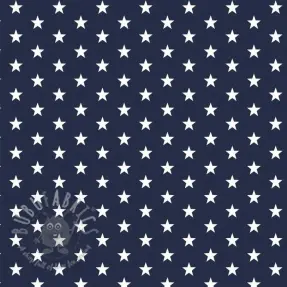 Cotton fabric Petit stars navy