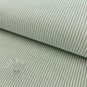 Decoration fabric DOBBY Colored stripe soft green