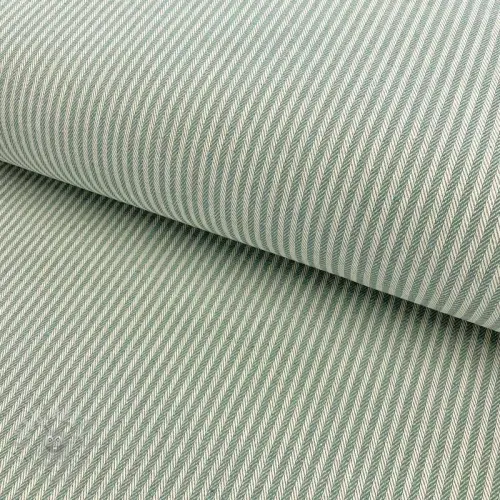 Decoration fabric DOBBY Colored stripe soft green