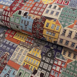 Decoration fabric GOBELIN PREMIUM City canal house