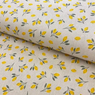 Decoration fabric Linenlook Little citrus fruits