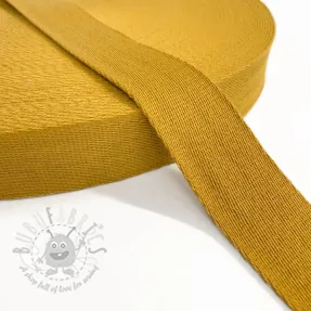 Cotton webbing 4 cm ochre