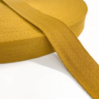 Cotton webbing 4 cm ochre