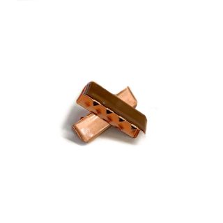 Metal Webbing End Clip 25 mm copper