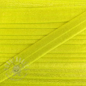 Bias binding elastic 15 mm neon yellow