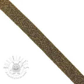 Bias binding LUREX dark gold