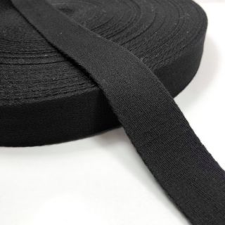 Cotton webbing 4 cm black