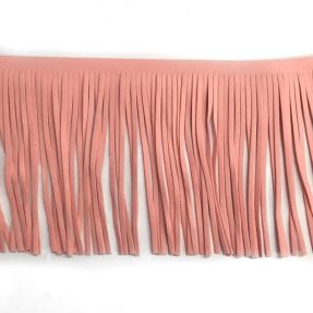 Tassels 12 cm suede light pink