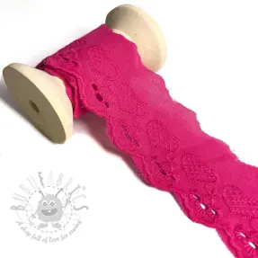 Lace Heart fuchsia