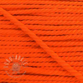 Cotton cord 5 mm neon orange