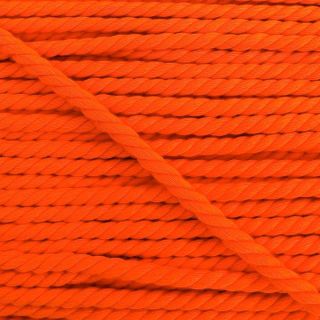 Cotton cord 5 mm neon orange
