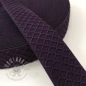 Elastic 4 cm Rhombus purple