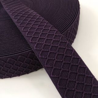 Elastic 4 cm Rhombus purple