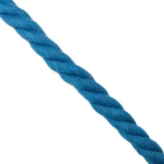 Cotton cord 2,5 cm aqua